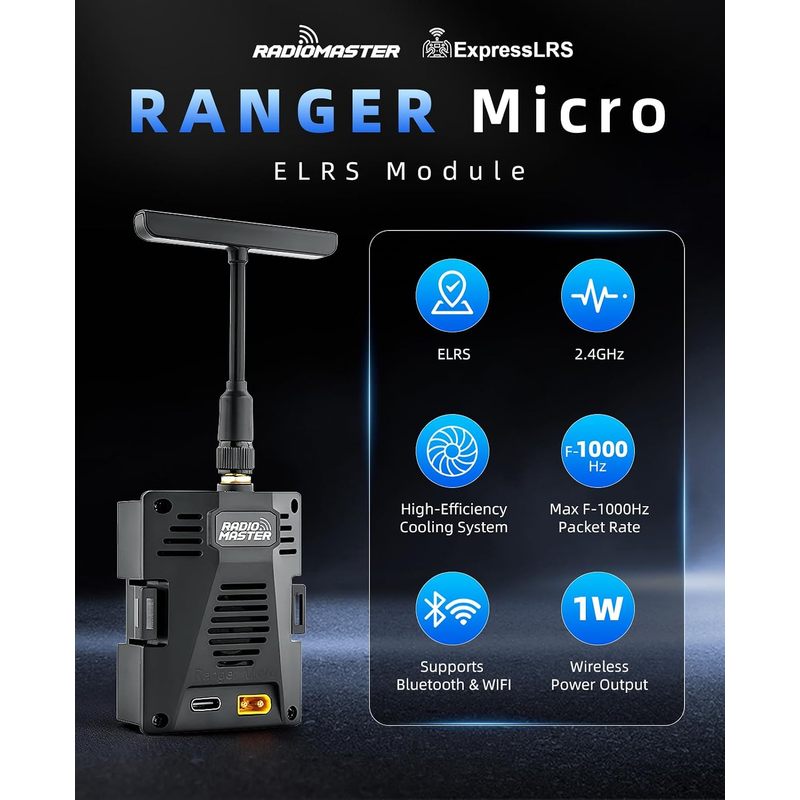 โมดูล RadioMaster Ranger Micro - Radiomaster Ranger 2.4Ghz Elrs Module บทวิจารณ์และราคา