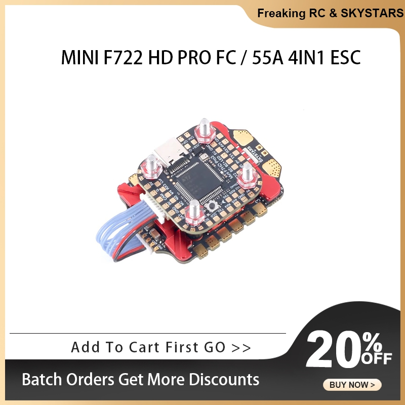 SKYSTARS 20×20 มินิสแต็ค F722F - Foxeer Reaper F4 128K 65A Esc บทวิจารณ์และราคา